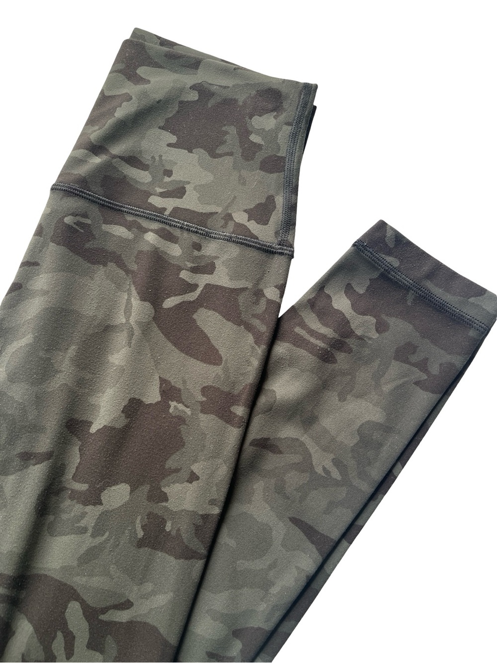 Lululemon Align Pant Full Length 28" Green Incognito Camo Mid Rise Womens Size 6